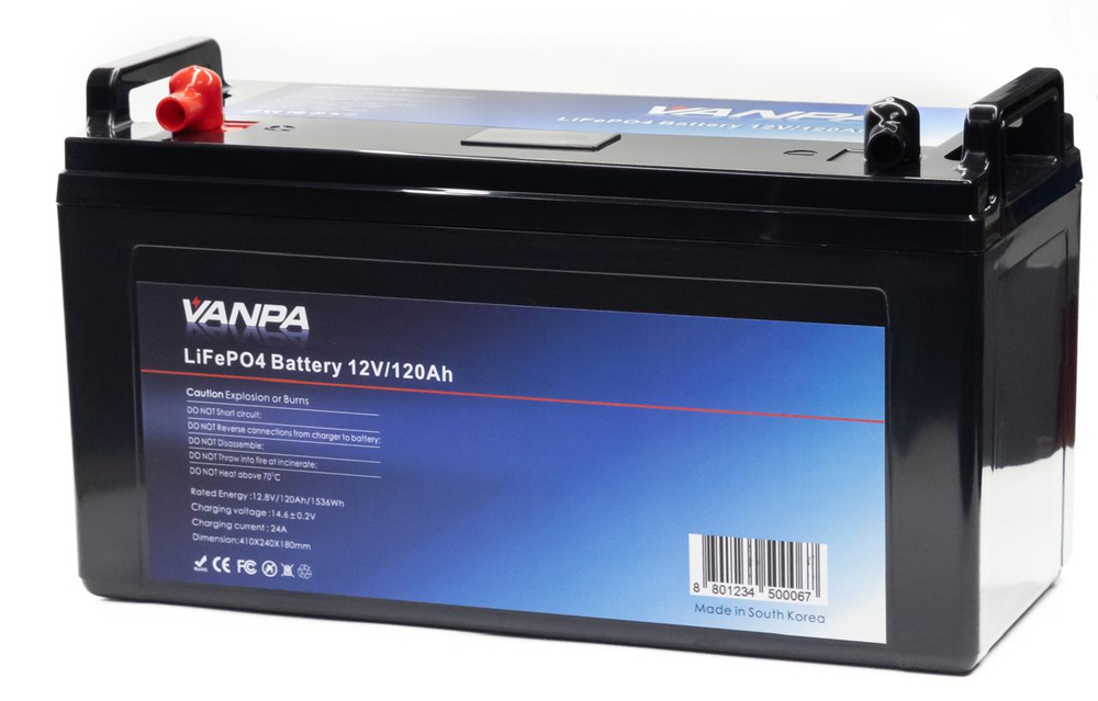 Аккумулятор Lifepo4 VANPALIFE 12V 120Ah (12V 120A)
