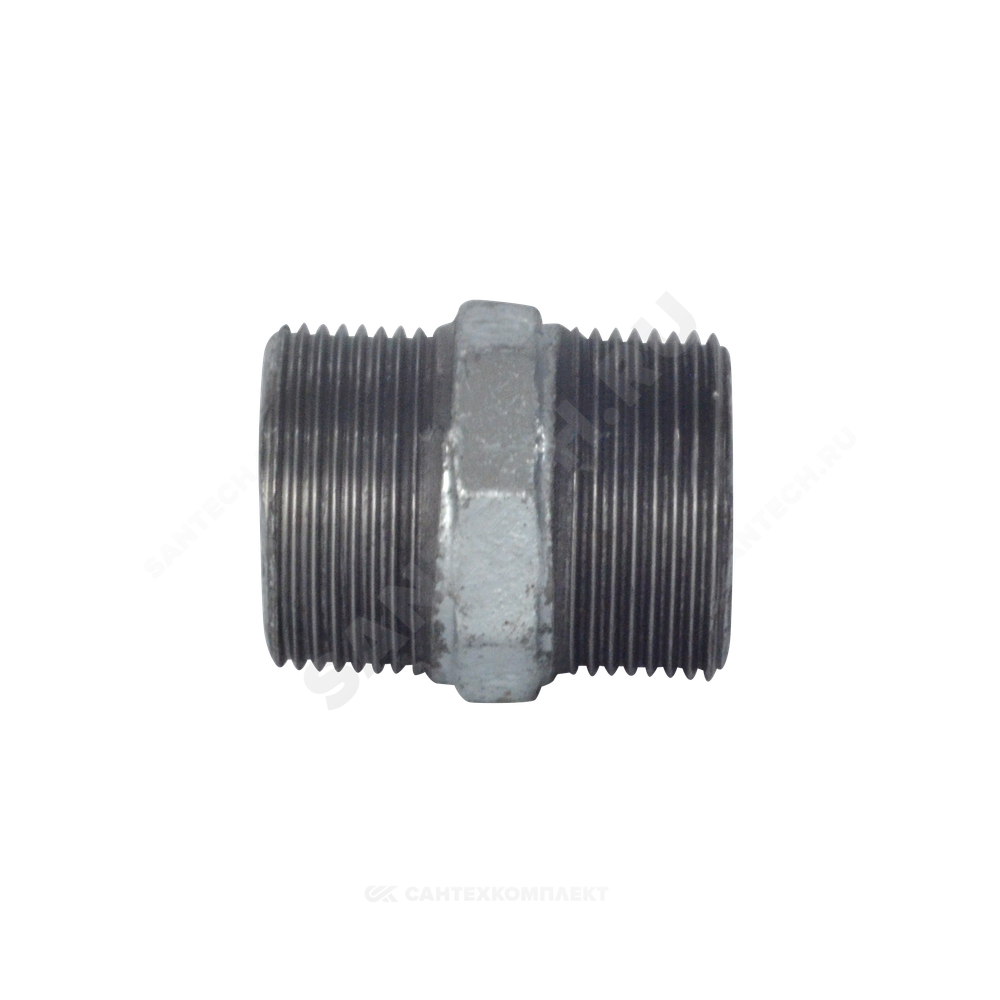 Ниппель прямой чугун оц Ду 32 (1 1/4") НР Fittex PLUS