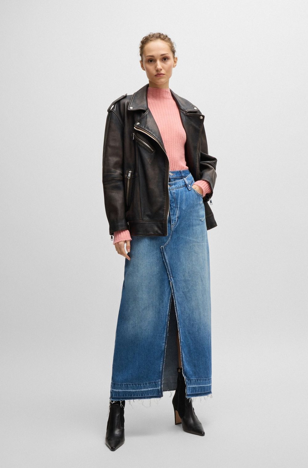 Юбка джинсовая женская BOSS C_LONG DENIM SKIRT 10260891 01