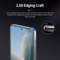 Защитное стекло с прозрачными рамками от Nillkin для Xiaomi Poco F6 Pro, серия H+Pro Anti-Explosion Glass Screen Protector