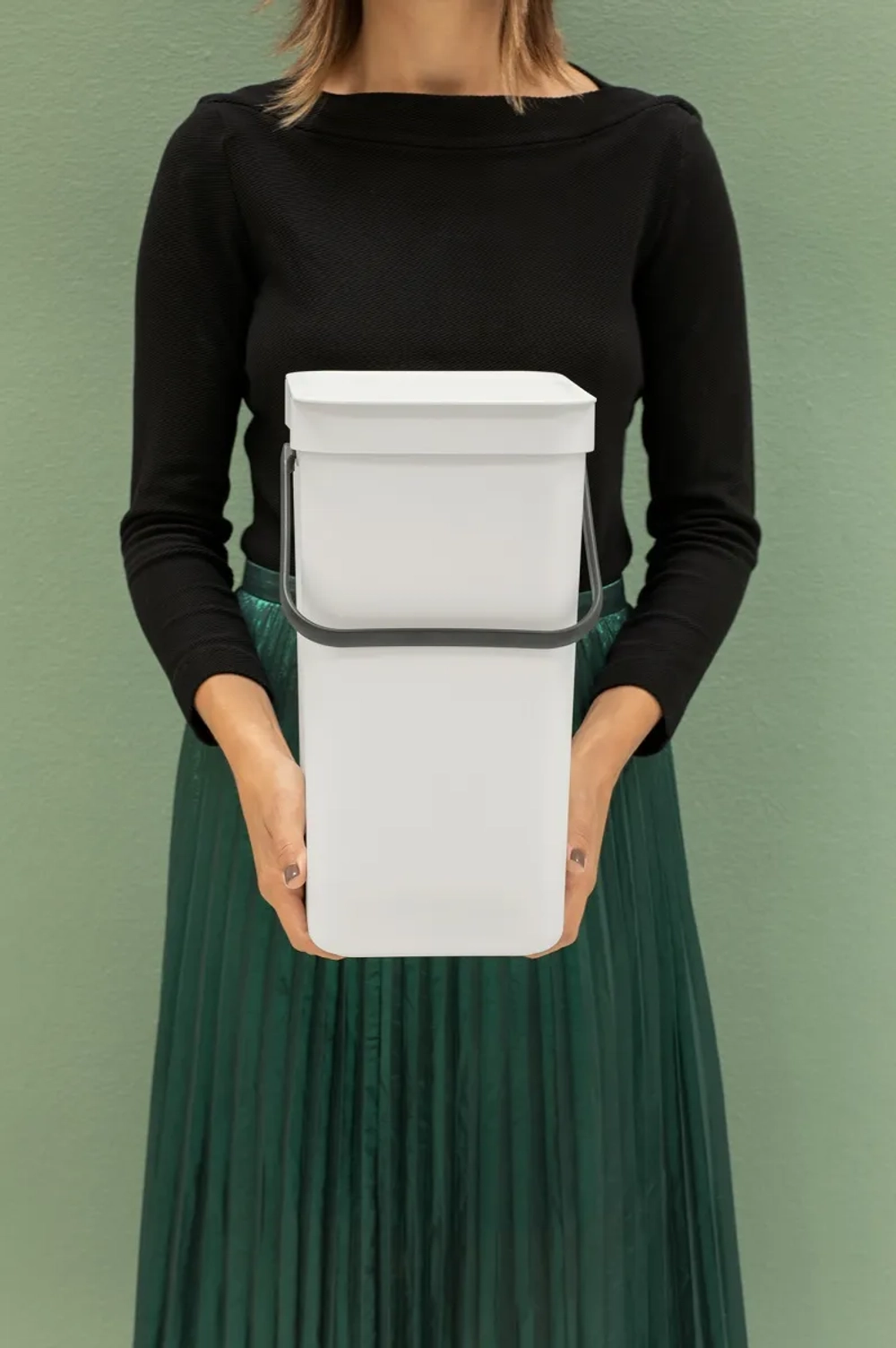 Brabantia Контейнер для мусора Sort & Go 12л Светло-серый 213281