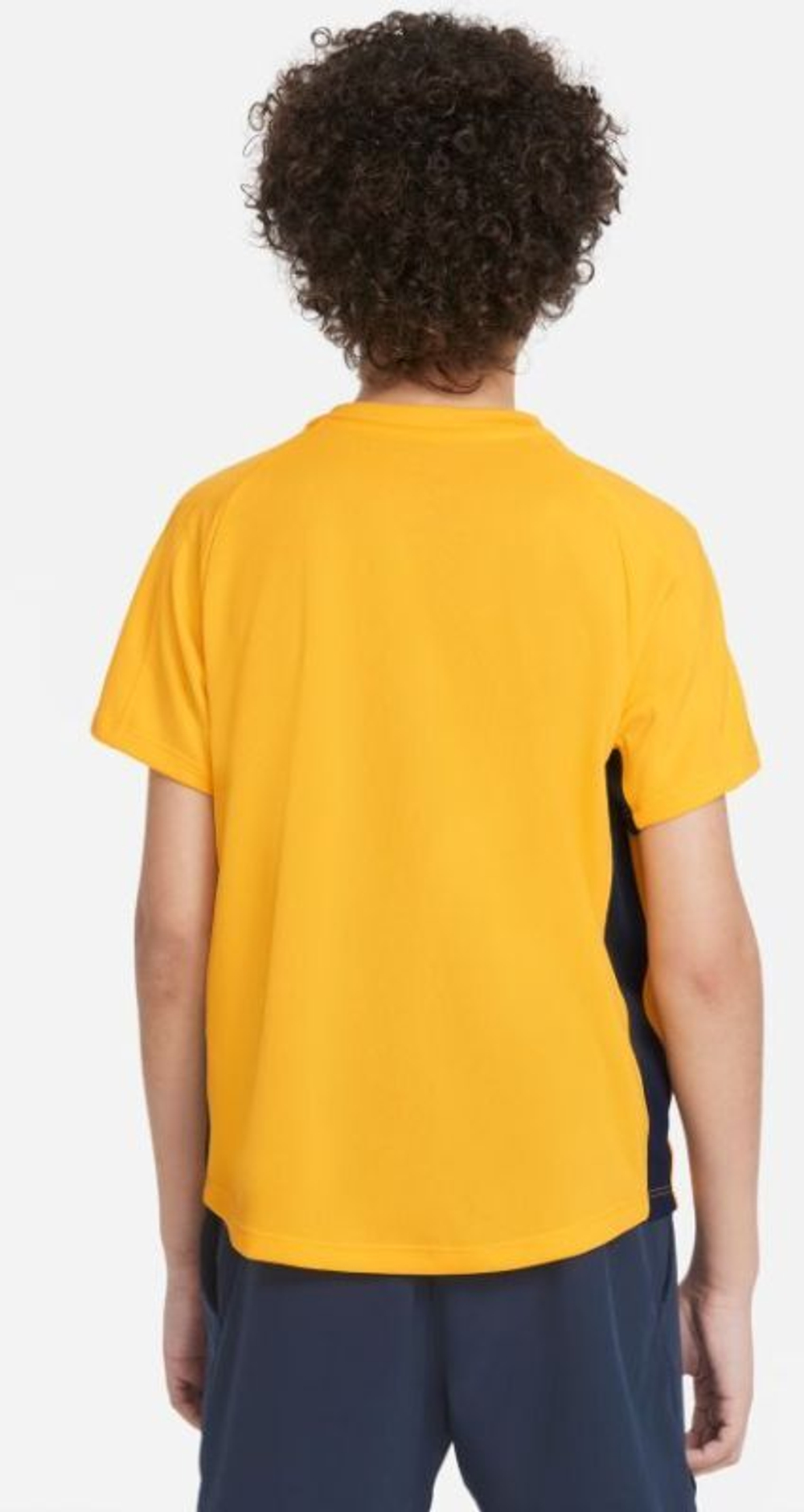 Футболка для мальчика теннисная Nike Court Dri-Fit Victory SS Top B - university gold/obsidian/white