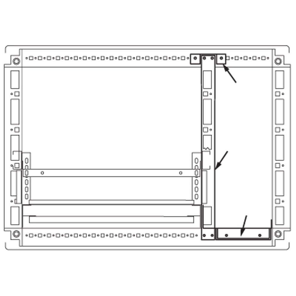 Комплект для создания кабельного отсека, для шкафов DAE/CQE 1800 x 600