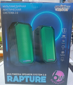 Колонки 2.0 SmartBuy Rapture черные