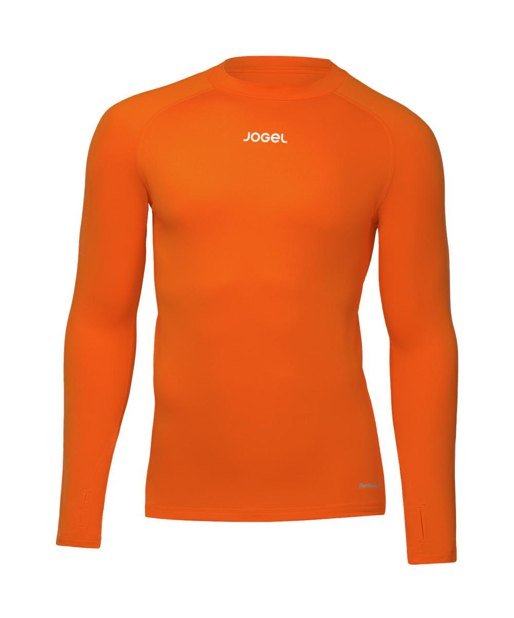 Джемпер компрессионный утепленный Jogel CAMP 2 PerFormDRY Baselayer Top Warm, оранжевый D2