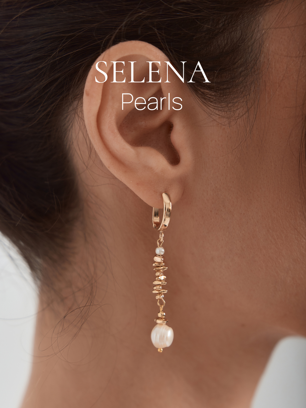 91003545 Серьги Selena Pearls