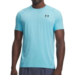 Теннисная футболка Under Armour HeatGear Fitted Short Sleeve - fresco blue/black
