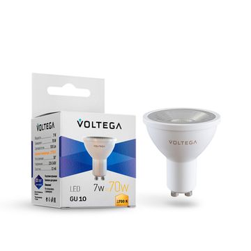 Светодиодная лампа Simple MR16 7W 2700K 38° GU10 (7252) VG2-S1GU10-2.7K-7W Voltega