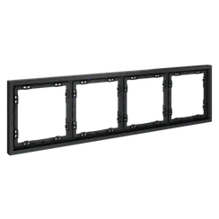 Рамка пластиковая на 4 поста Voltum S70 Графит VLS100407