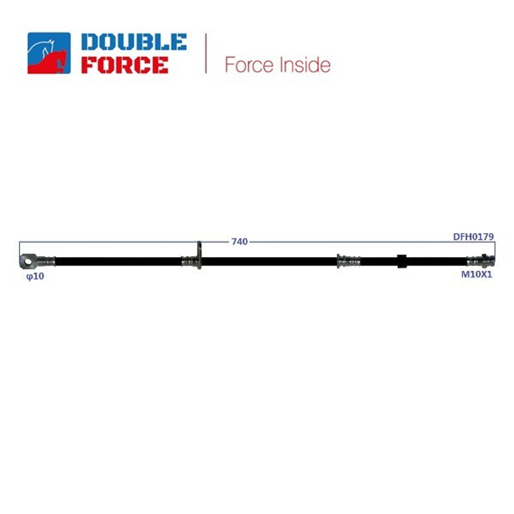 Шланг тормозной Double Force DFH0179