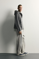 ДЖИНСОВАЯ КУРТКА RELAXED FIT С КАПЮШОНОМ — ZARA