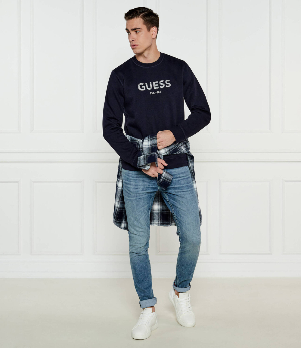 Худые GUESS - темно-синий(M4BQ23 K9Z21)