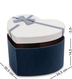 Packing Symphony WF-94/2-A Коробка «Сердце» цв.син./молочн.