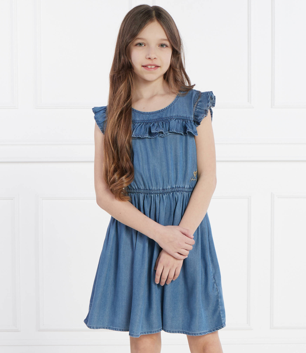 Джинсовое платье TENCEL Guess - голубой(J4GK02 D5C70)