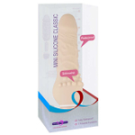 Небольшой реалистичный вибратор Mini Silicone Classic (7 режимов,16 см,телесный) (Цвет: телесный)