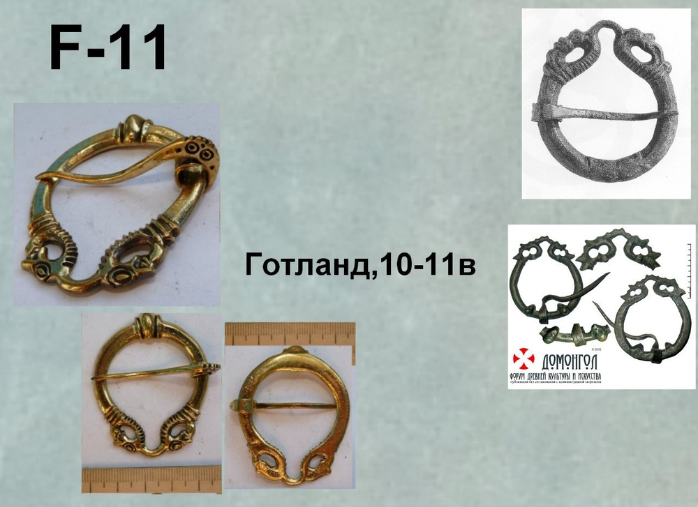 Фибула. Готланд 11-12 в. (замкнутая)
