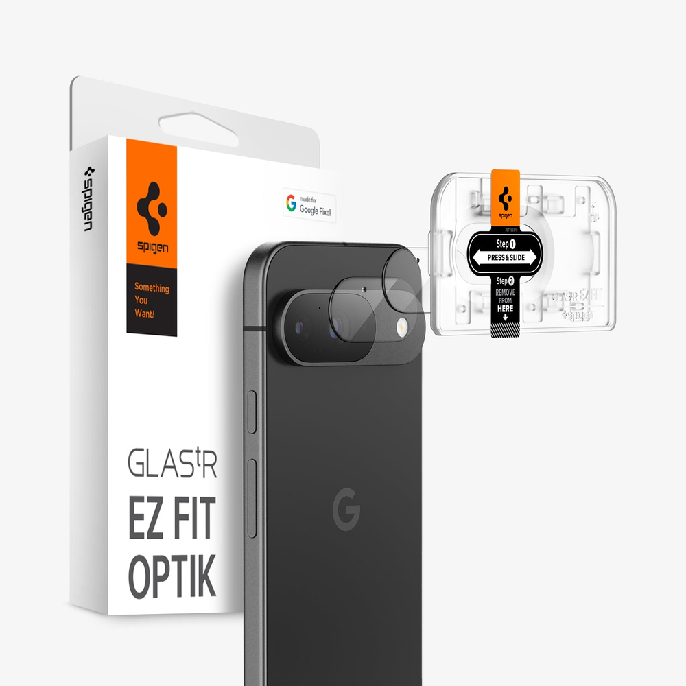 Защита камеры Spigen Glas.tR EZ Fit Optik 2 шт. для Google Pixel 9 Crystal Clear