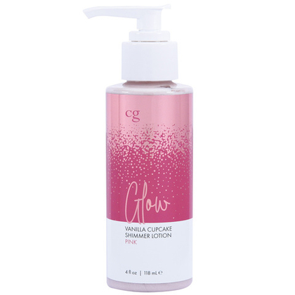 CG GLOW Vanilla Cupcake Shimmer Lotion - Мерцающий лосьон для тела, розовые блестки