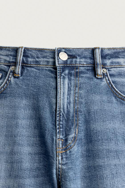 ZARA БАЗОВЫЕ ДЖИНСЫ SLIM FIT, ВЫЦВЕТШИЙ СИНИЙ