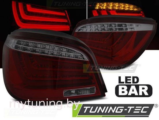 Задние фонари для BMW 5 E60 LCI (07-10) LED красные темные