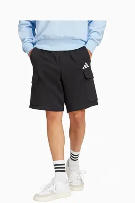Шорты adidas Essentials FeelCozy Fleece Cargo - черный