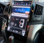 Магнитола для Toyota Land Cruiser 200 2007-2015 (со штат. камерой или 360) - Kuberg ZF-1816-GE монитор 16" в стиле "Тесла" на Android 13, Быстрая, CarPlay, 4G SIM-слот