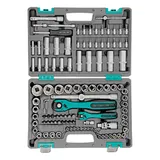 Набор инструментов 1/2", 1/4", CrV, 12 гранные головки, пластиковый кейс, 109 предмета Stels — фото 3