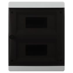 Корпус пластиковый встраиваемый ЭРА COMFORT ЩРВ-П-18 IP40 прозрачная крышка белый | Электротовары