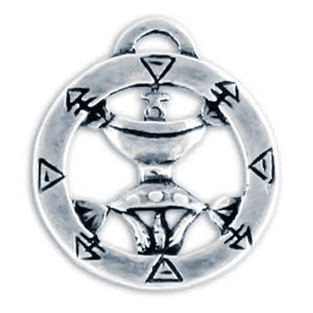 Амулет (The Cult) № 41 Каббалистический пентакль королевы высшей судьбы, английское олово