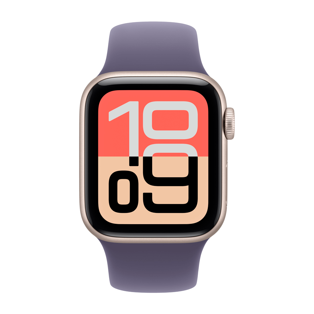 Умные часы Apple Watch SE 3 (2025) GPS, 40mm, Starlight Aluminium Case with Purple Fog Sport Band, S/M