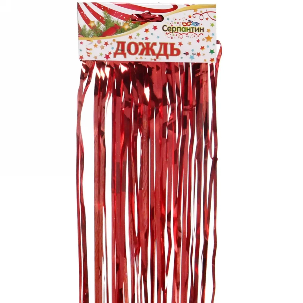 Дождик 1,5м «Классика» тонкий, в ассортименте