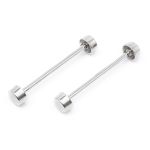 Шпилька для сумки металл L-40мм/10мм с таблеткой ⌀10мм, никель ГР, 66781, 10 шт