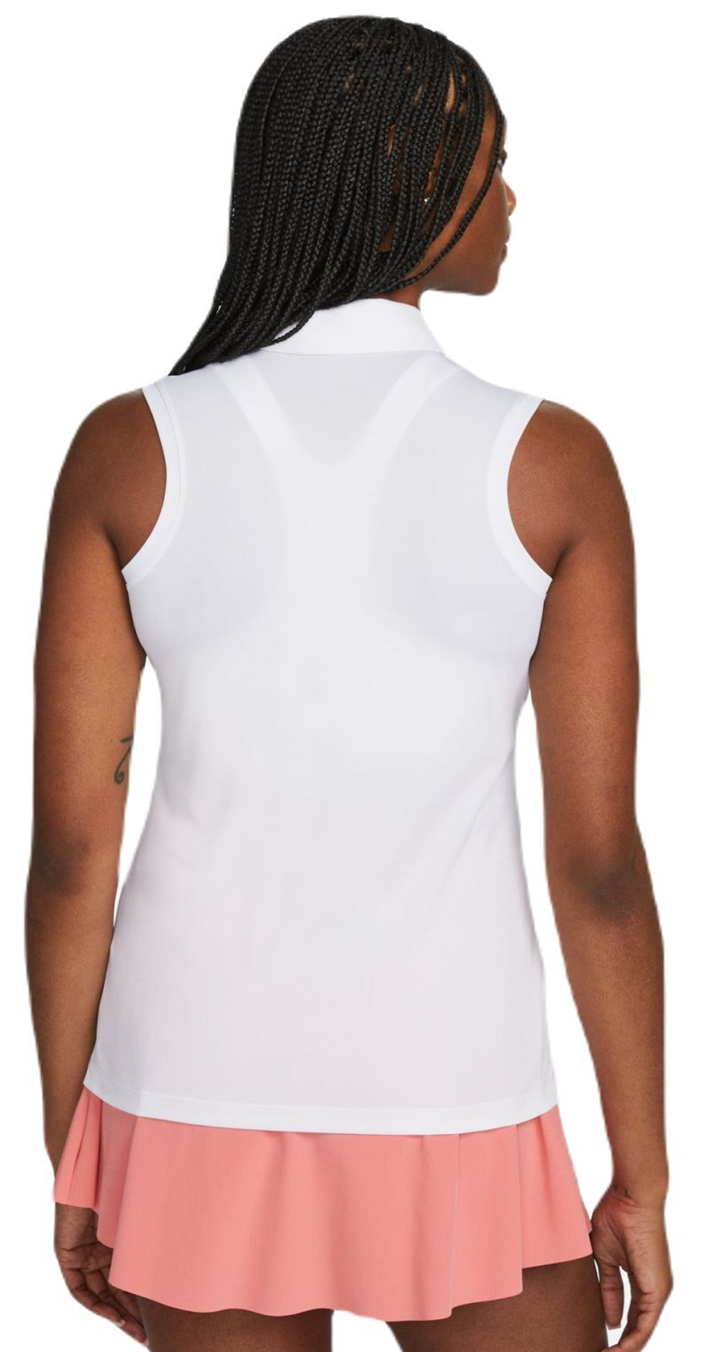 Женское поло Nike Dri-Fit Victory Sleeveless Polo - белый