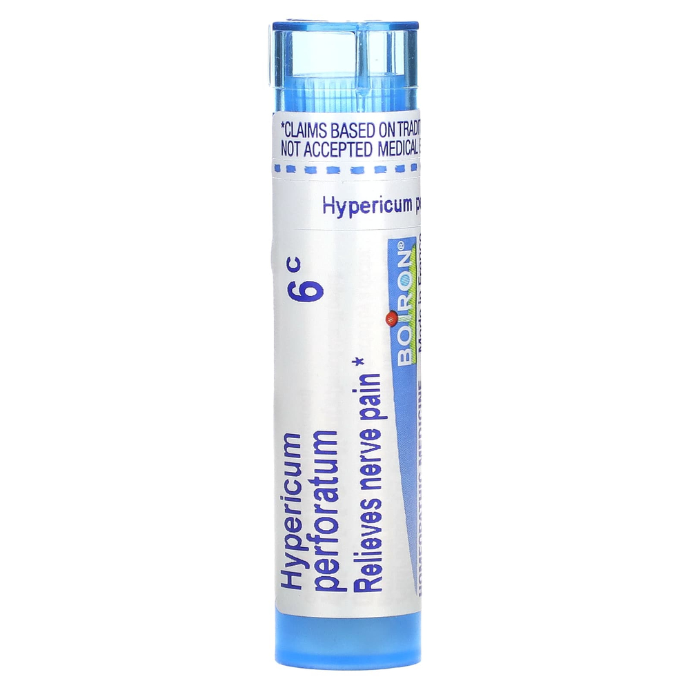 Boiron, Hypericum Perforatum 6C, обезболивающее при нервах, 80 гранул