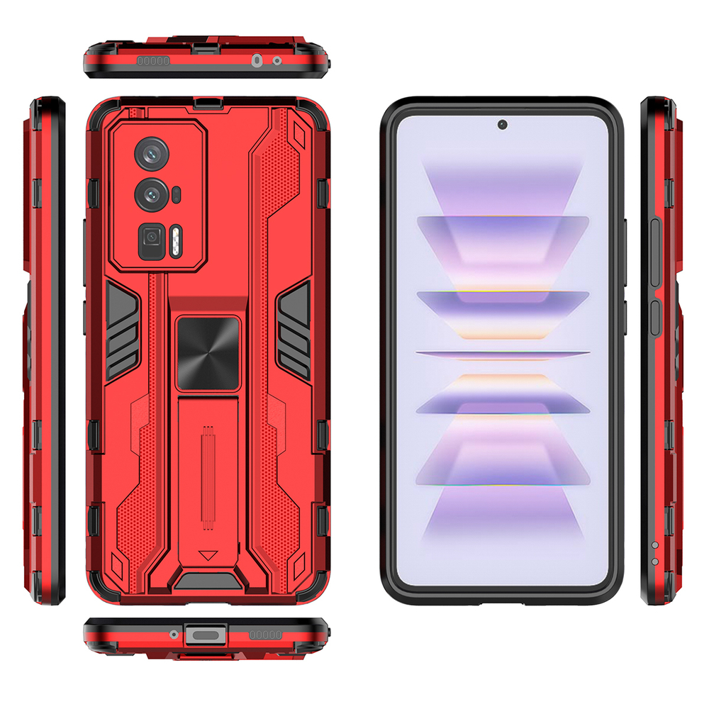 Противоударный чехол с подставкой Transformer для Poco F5 Pro