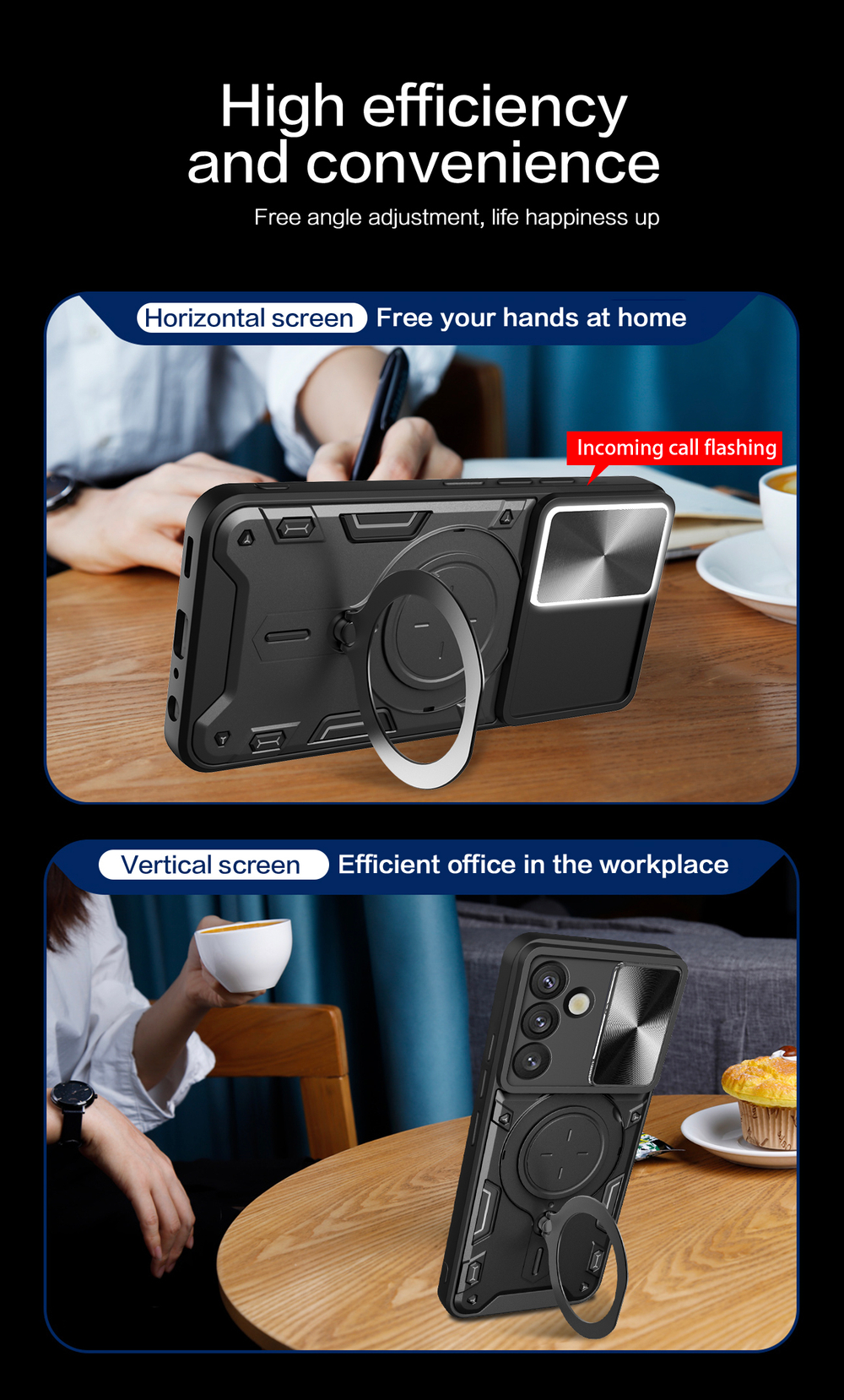 Чехол с кольцом Big Ring Case для Samsung Galaxy S25