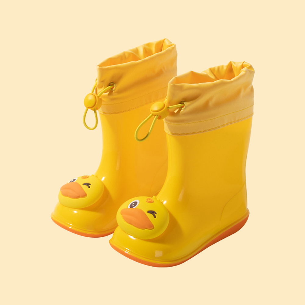 Резиновые сапоги "Duck Top", желтые на резинке