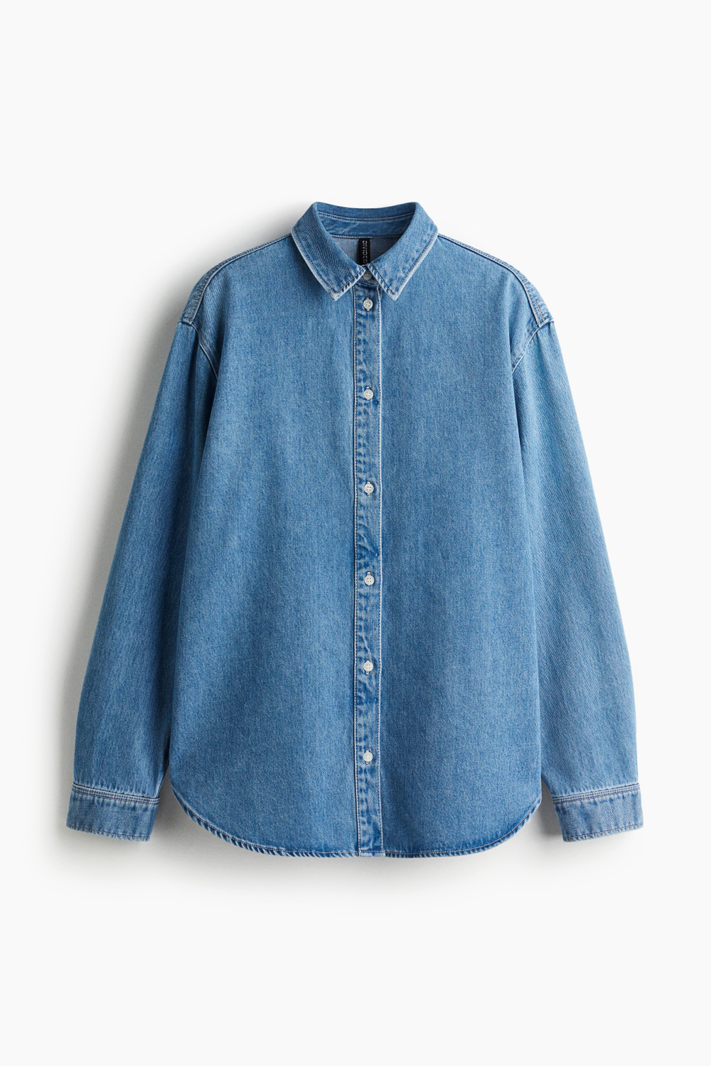 Джинсовая рубашка оверсайз - H&M