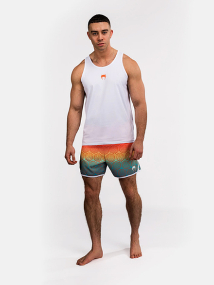 Майка спортивная Venum Echo White/Orange Sunset