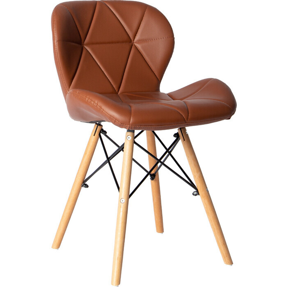 Стул  Turin в стиле Eames коричневый