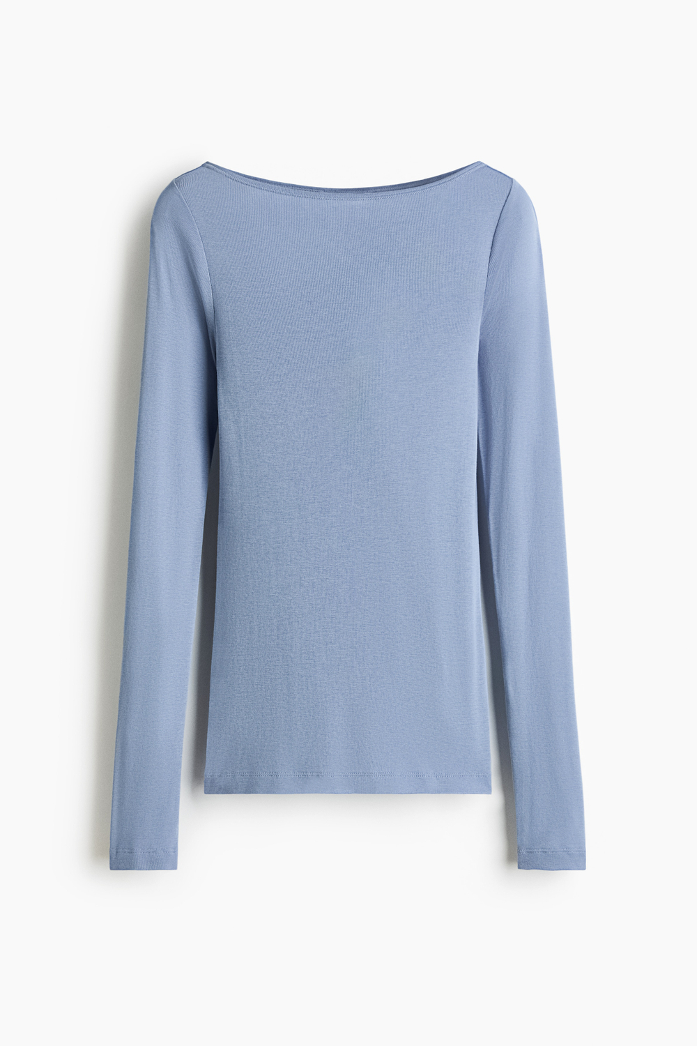 Топ из хлопка Supima® с вырезом «лодочка» - H&M