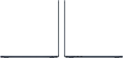 Ноутбук Apple MacBook Air A3241 M4 10 core 16Gb SSD256Gb/10 core GPU 15.3" Liquid Retina (2880x1864) macOS midnight WiFi BT Cam (MW1L3LL/A)