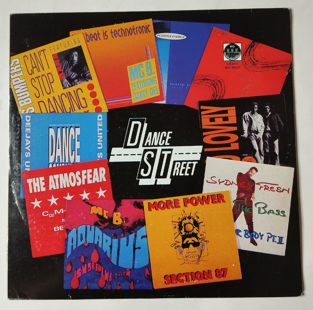 Винтажная виниловая пластинка LP Сборник Рэп Музыки 90ых Dance Street (СССР 1991)