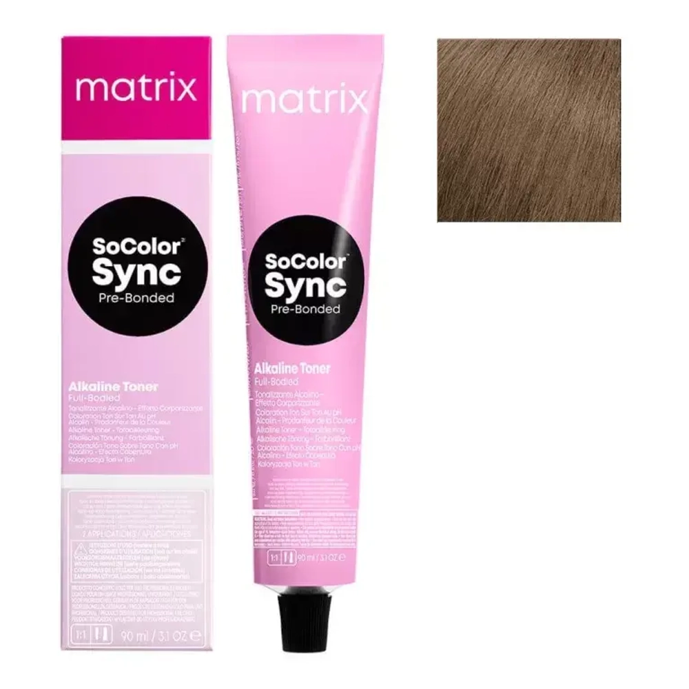 Matrix Super Sync Безаммиачный краситель для волос, 6N Темный блонд натуральный, 90 мл