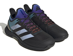 Мужские кроссовки теннисные Adidas Ubersonic 4 M Heat - черный, небесный, серый