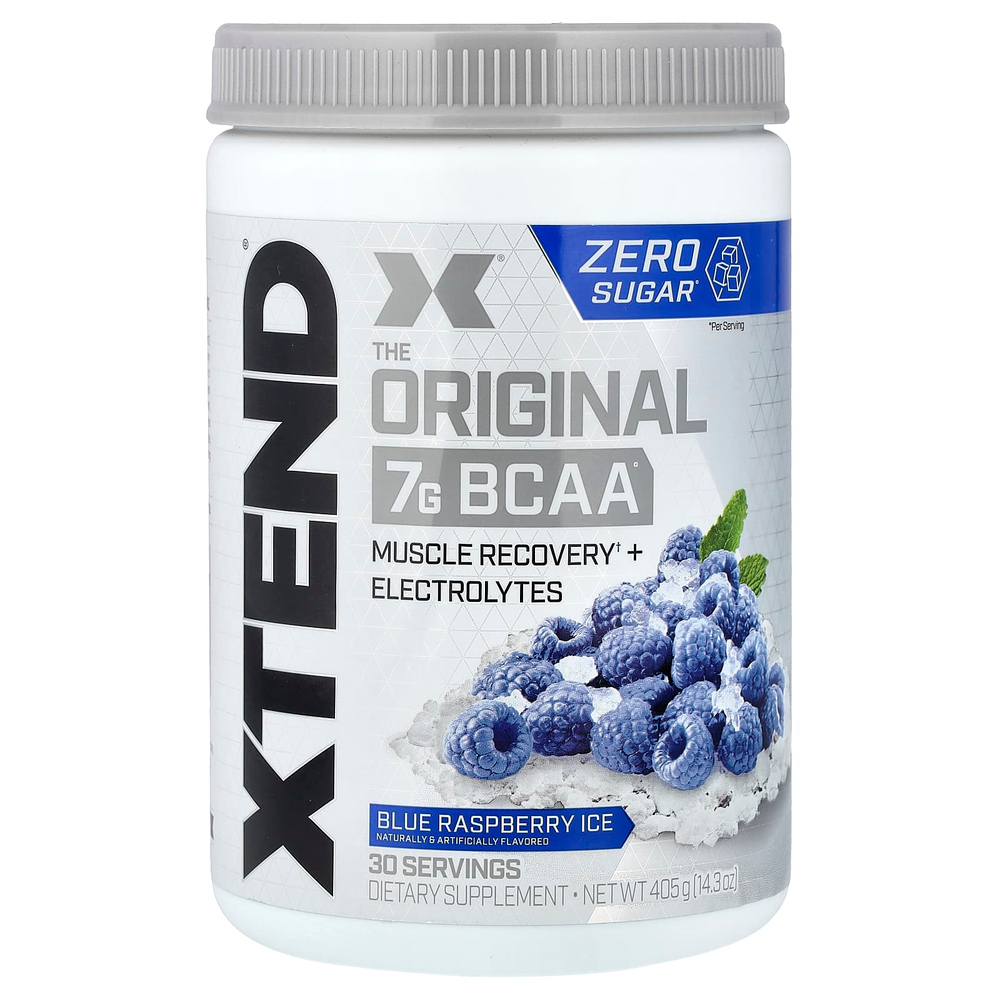 XTEND, 7 г BCAA, со вкусом голубой малины, 405 г (14,3 унции)