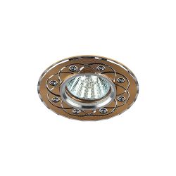 Светильник ЭРА KL40 SL/GD ЭРА литой алюминевый MR16,12V/220V, 50W золото/серебро | Декоративные встраиваемые светильники