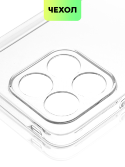 Чехол BROSCORP для Honor X8a (арт. HW-HX8A-TPU-01-TRANSPARENT)