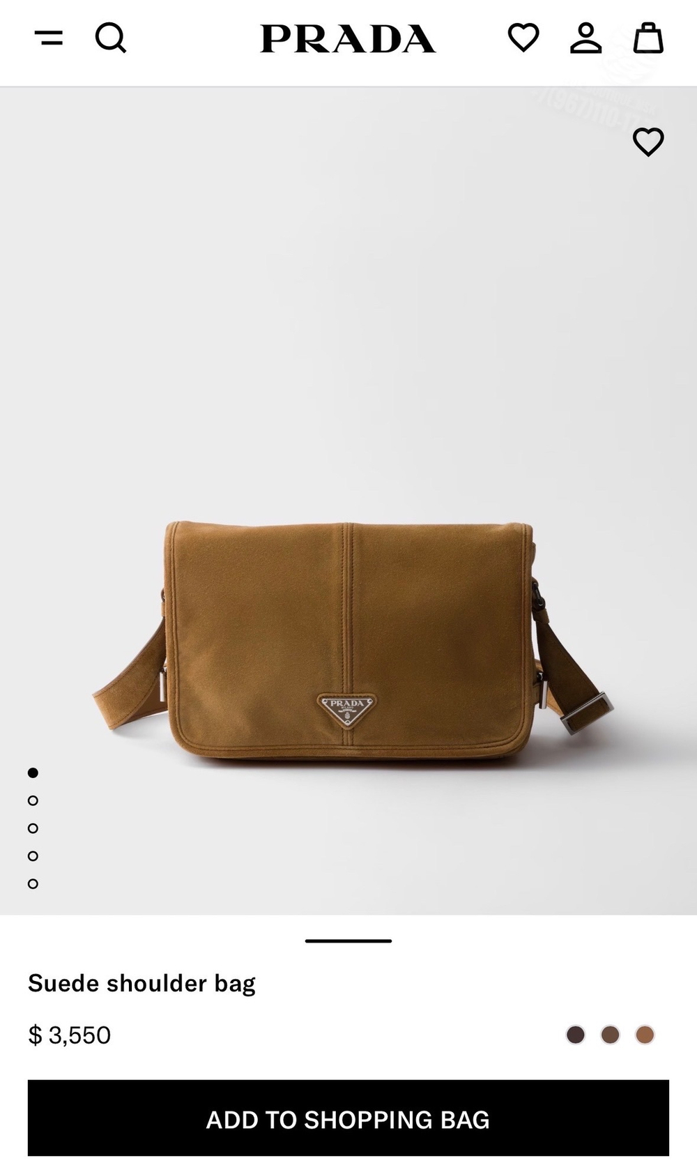 Сумка через плечо Prada