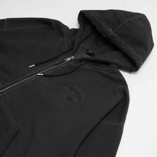 Худи Zip DDesigns in Garment Dyed Black - фото 7